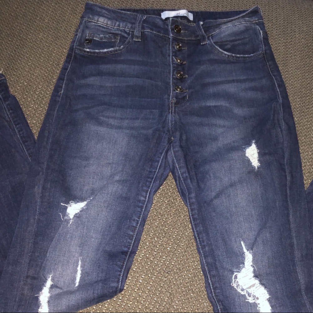kancan canary high rise ankle skinny jeans size 7/27